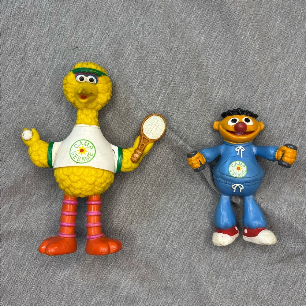 Vintage Camp Sesame Street Big Bird And Erni Be Fable Figure‎ Kid Dimension